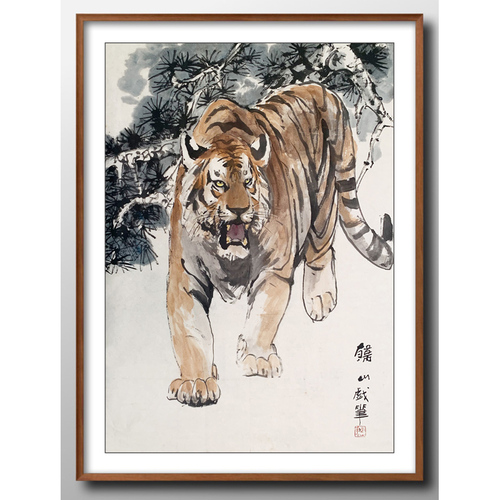 韩山 画坛韩氏兄弟 国画花鸟作品 98×69