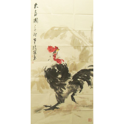 马松根  中国美协会员 中国书画院院长 国画 花鸟作品  138×69