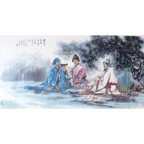 王有民 大连市美术家协会会员  国画山水作品  69×138(1)